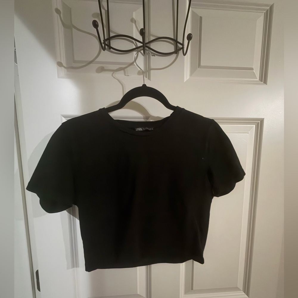 Zara Black Women's Crop Top